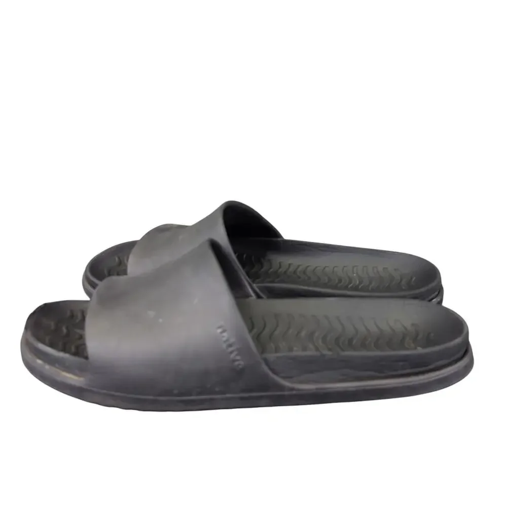 Native Spencer LX Slide Sandals Slip-on Black Summer Casual‎ Men's Size 11